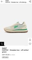 GANT Caffay Sneaker in Off-White/Green.