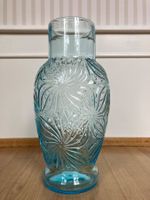 Vase ancien en verre bleu de Portieux