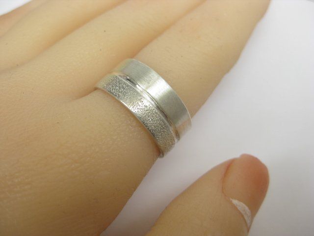 Anelli: breiter Ring Silber 925 Glitzer Gr. 59 – Usato da Ermatingen venduto da Decovin 1
