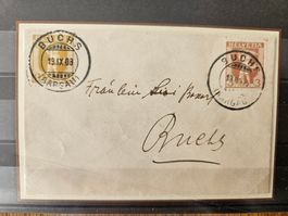 Toller Mini Brief Buchs 1908 für 7.--