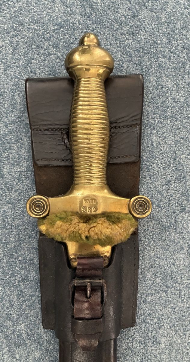 Stichwaffen: Faschinenmesser Vaud 1842/52 – Gebraucht aus Gutenswil von Antiques77