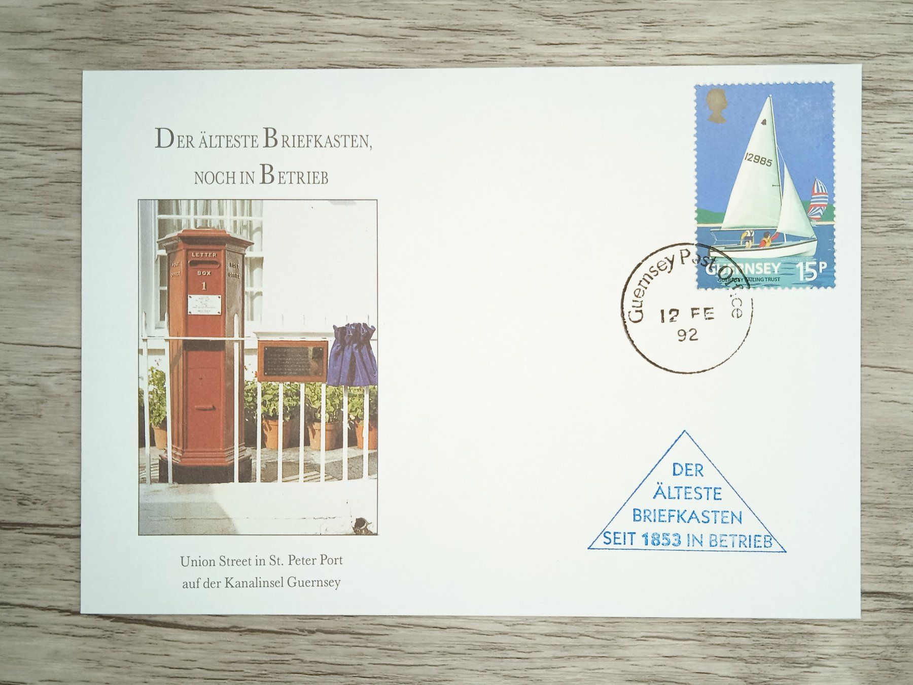 Tutti i francobolli: TR82 Enveloppe + Timbre Guernsey 1982 – Usato da Cousset venduto da Patrick_Collections
