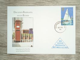 TR82 Enveloppe + Timbre Guernsey 1982