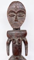 ausdrucksstarke antike Lega Skulptur Kongo H 51 cm Top Stück