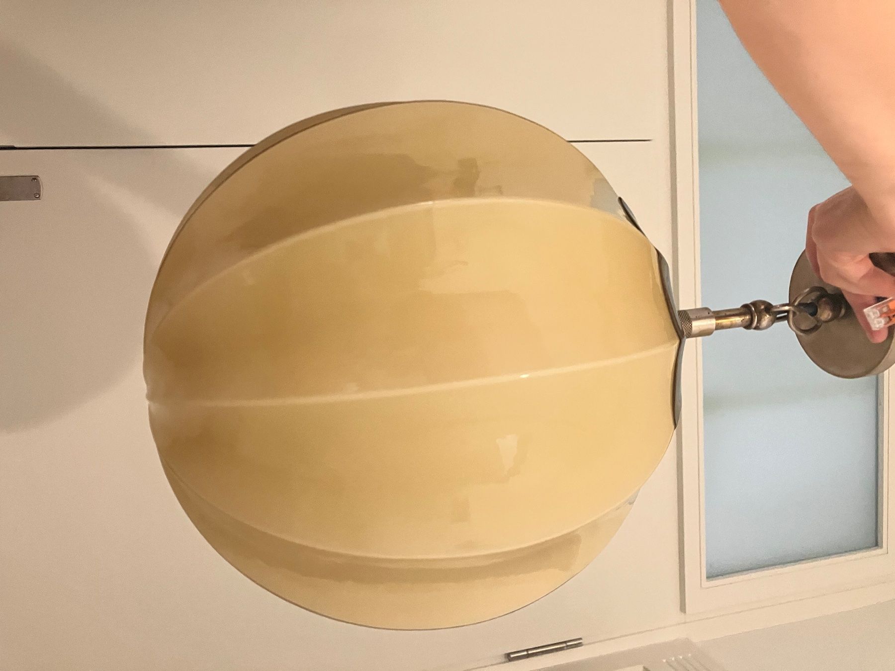 Lampade: Antike Lampe - gelb - aus Glas – Usato da Zürich venduto da 5xnd 6