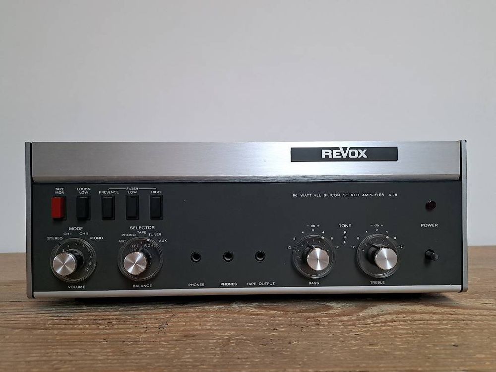 Magnétophone REVOX A77 (version MKIV), Amplificateur De Puissance, Fabriqué En Allemagne, état Fonctionnel