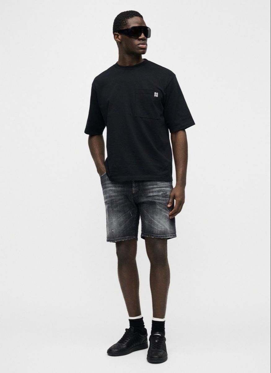 Dsquared2 Jeans: Dsquared2 Schwarz denim shorts NEU – Nuovo e nell'imballaggio originale da Engelburg venduto da Galena92 3