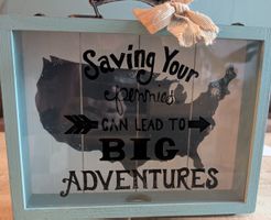 Perfektes Hochzeitsgeschenk Spardose "Big Adventures"
