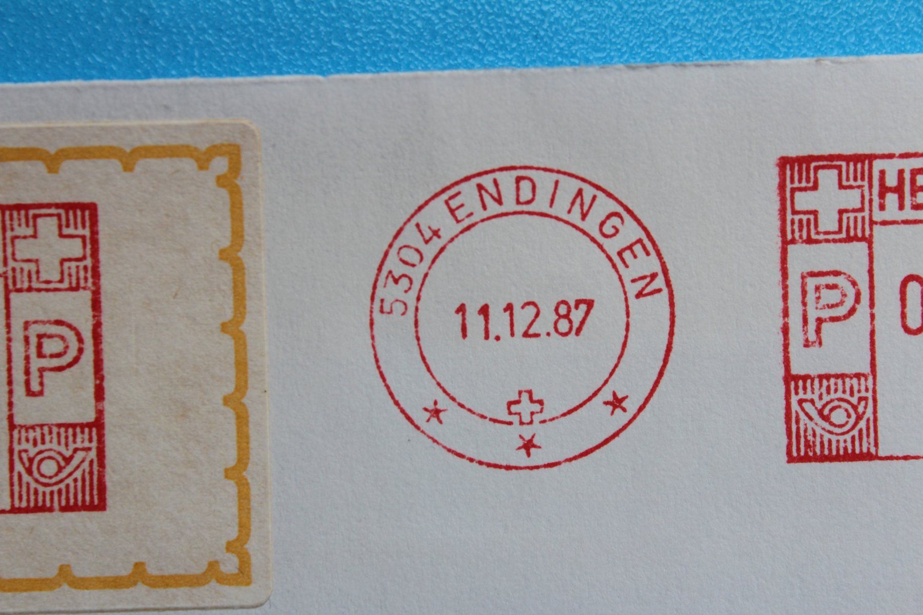 Timbri: Geboren am 11. 12. 1987 – Usato da Herznach venduto da atsirch60 3