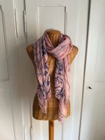 Schal Tuch rosa-violett gemustert