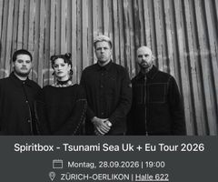 Spiritbox Tsunami Sea Uk Eu Tour 2026 Zurich