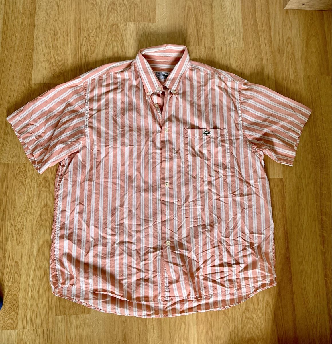 Lacoste Camicie: Vintage Lacoste Hemd gestreift kurzarm  – Usato da Winterthur venduto da Mahonyy