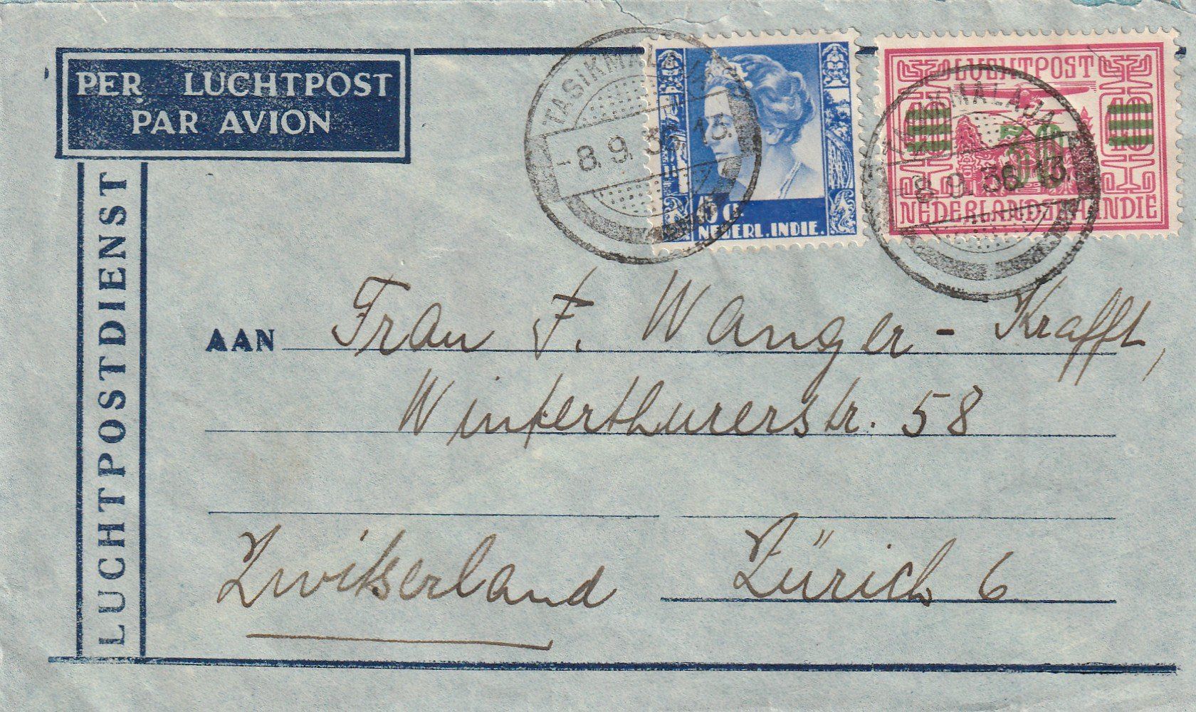 Tutti i francobolli: Niederländisch Indien Flugpost 1936 – Usato da Rorschacherberg venduto da fratovi2