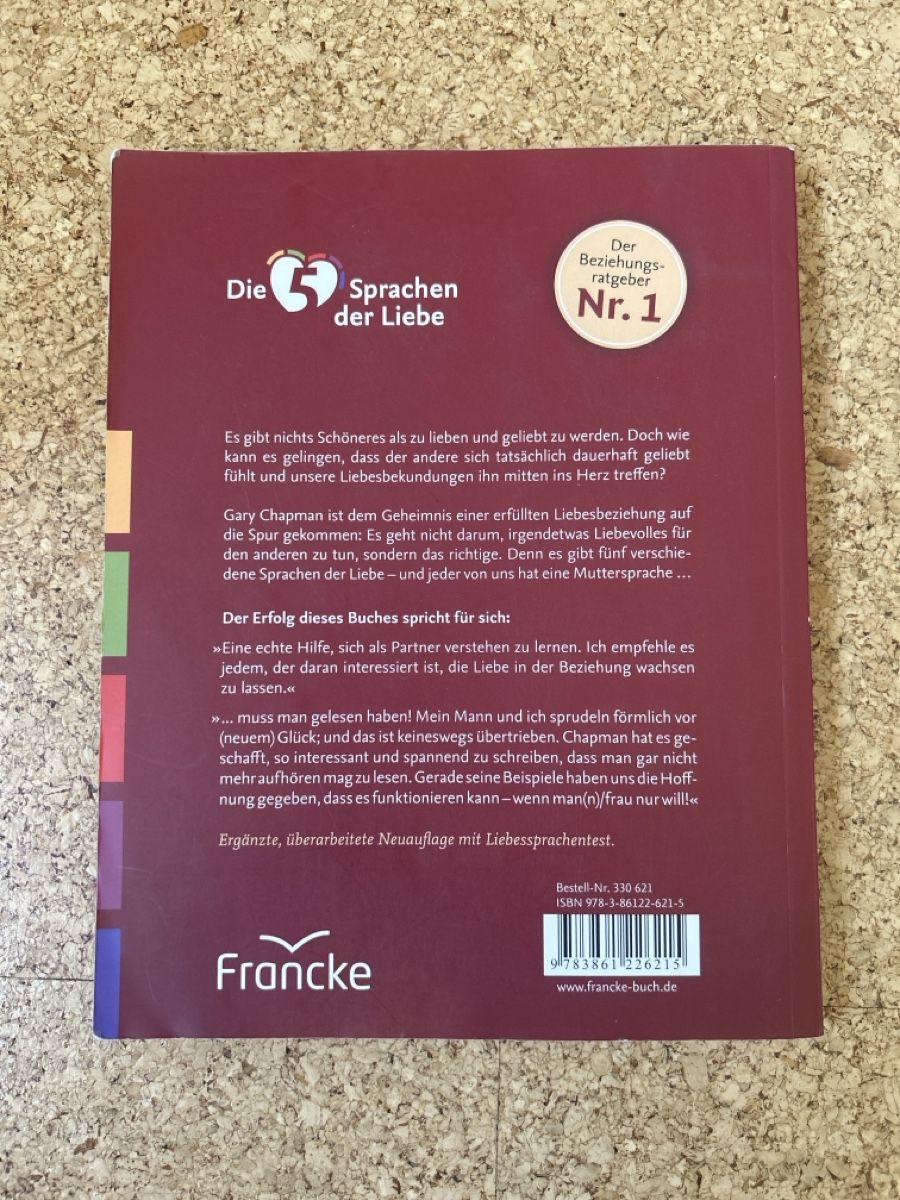 Bücher: Buch Die 5 Sprachen der Liebe von Gary Chapman – Gebraucht aus Susten von mariia_99 1