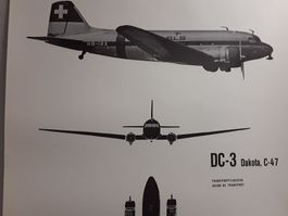 Douglas DC 3 __ Werks- und Schulungs Plakat __ Flugzeug Bild