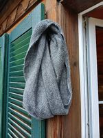 PIECES grey cozy Tube Scarf