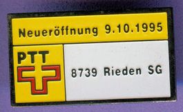 PTT  8739 RIEDEN  Neueröffnung9.10.1995