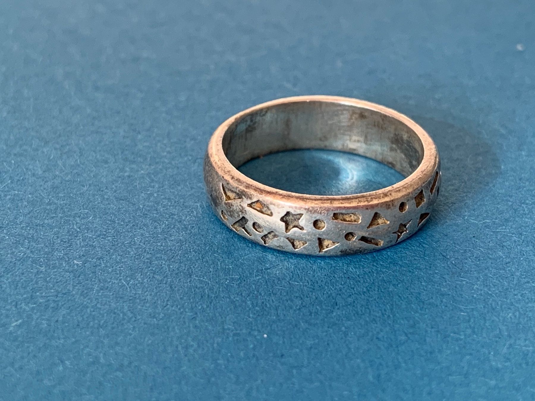 Ringe: Silberrring Stern/Dreieck gr.54 – Gebraucht aus Dittingen von Bellevista 1