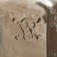 Antike Giftflasche Totenkopf Apotheke 250 ml ☠️