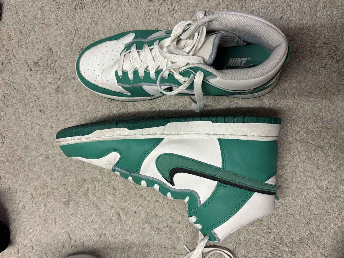 Nike Herrenschuhe: Nike Dunk High weiss/grün – Gebraucht aus Wil SG von Ilaria.v