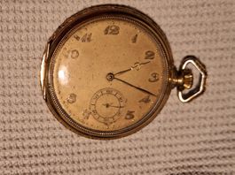 Vintage Taschenuhr ,vergoldet  , Moeris (im Werk)