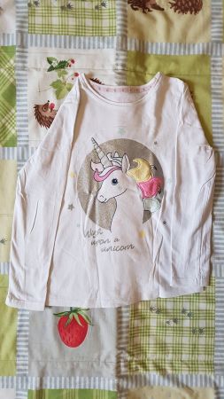 Einhorn Langarmshirt  Gr.122