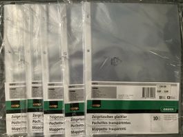 Neue Klarsichthüllen A4, 5 Pkt.à 10 Stk. Neu