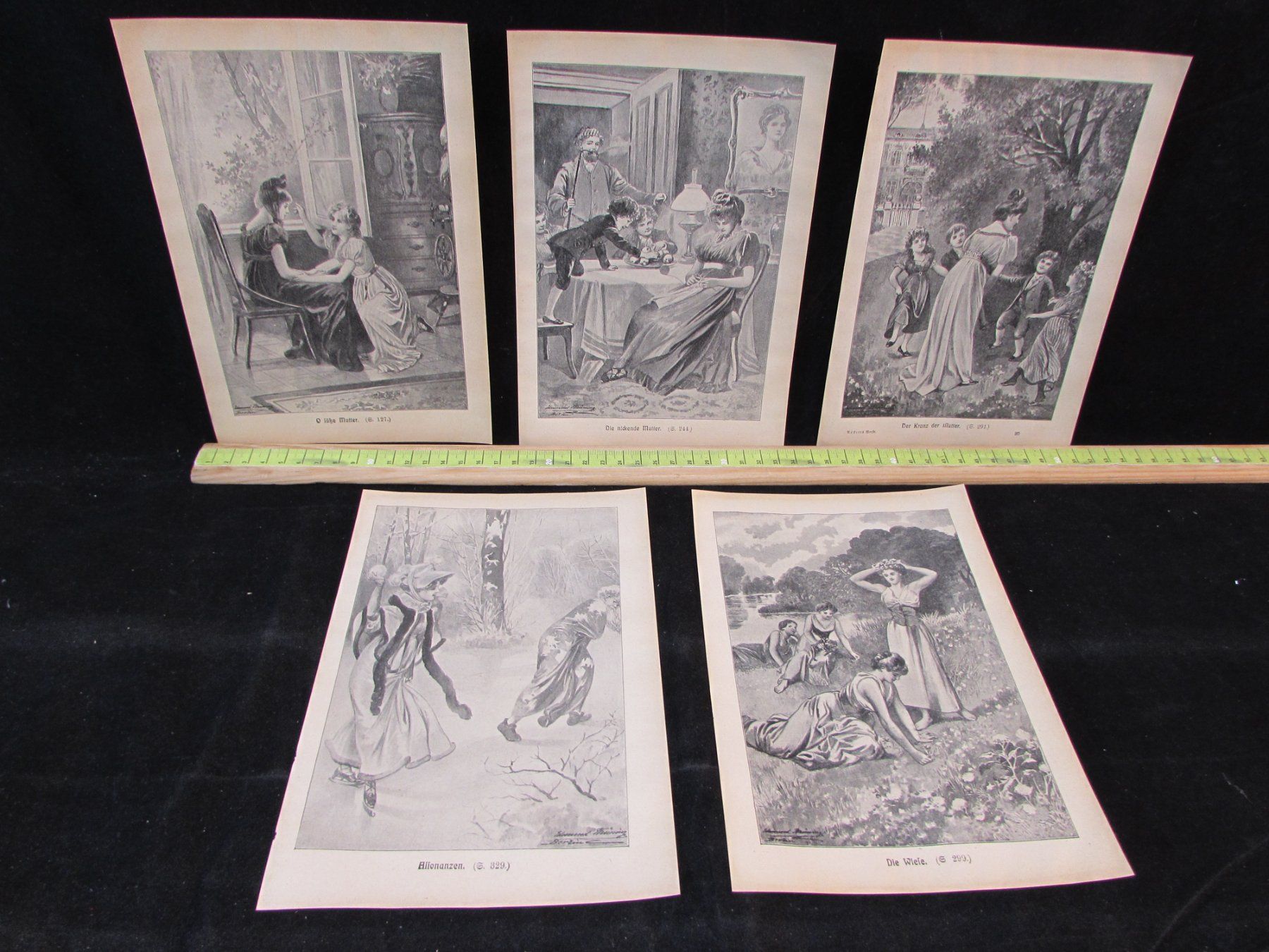 Grafiken & Lithographien: 5 Alte Lithos.,19.Jh. – Gebraucht aus Walchwil von Shells1 3