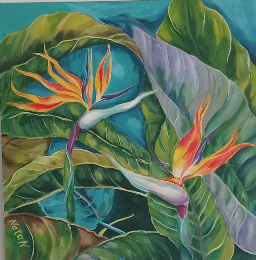 Dipinti: Acrylicgemälde "Paradiesvogel", einzigartig! – Nuovo e nell'imballaggio originale da Gattikon venduto da uur_r86h