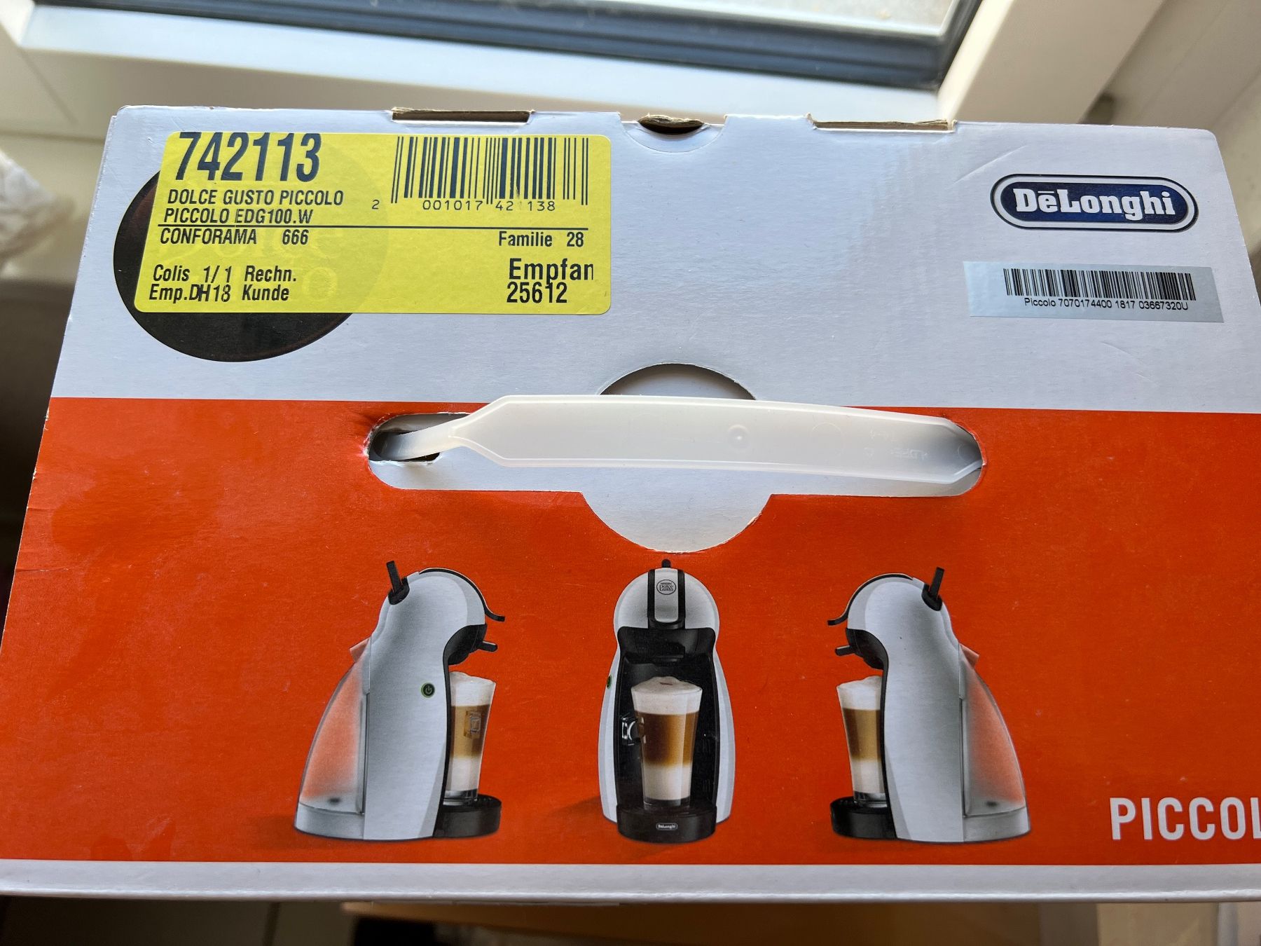 De'Longhi Macchine per caffè & Macchine per espresso: DELONGHI Kaffeemaschine Dolce Gusto Piccolo – Nuovo e nell'imballaggio originale da Zufikon venduto da SULMI02 2