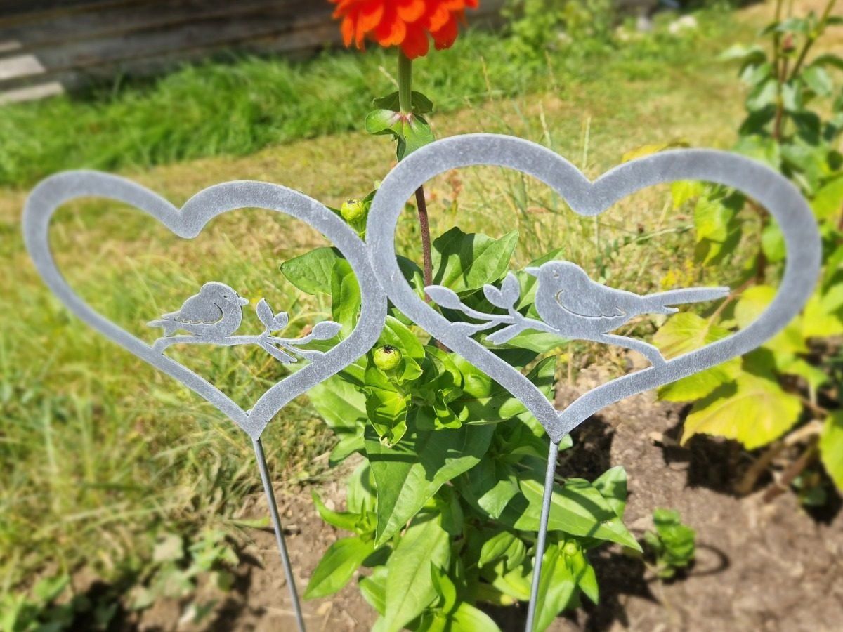 Alle Dekorationen: Herz Gartenstecker Set Metall – Neu und originalverpackt aus Matzendorf von Gartendeko-Shop 1