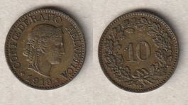 10 Rappen 1919 Messing
