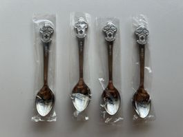 4 Rolex Bucherer Kaffeelöffel silberfarben neu verpackt