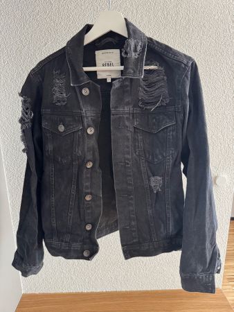 Jeansjacke Redefined Rebel schwarz Grösse S gebraucht