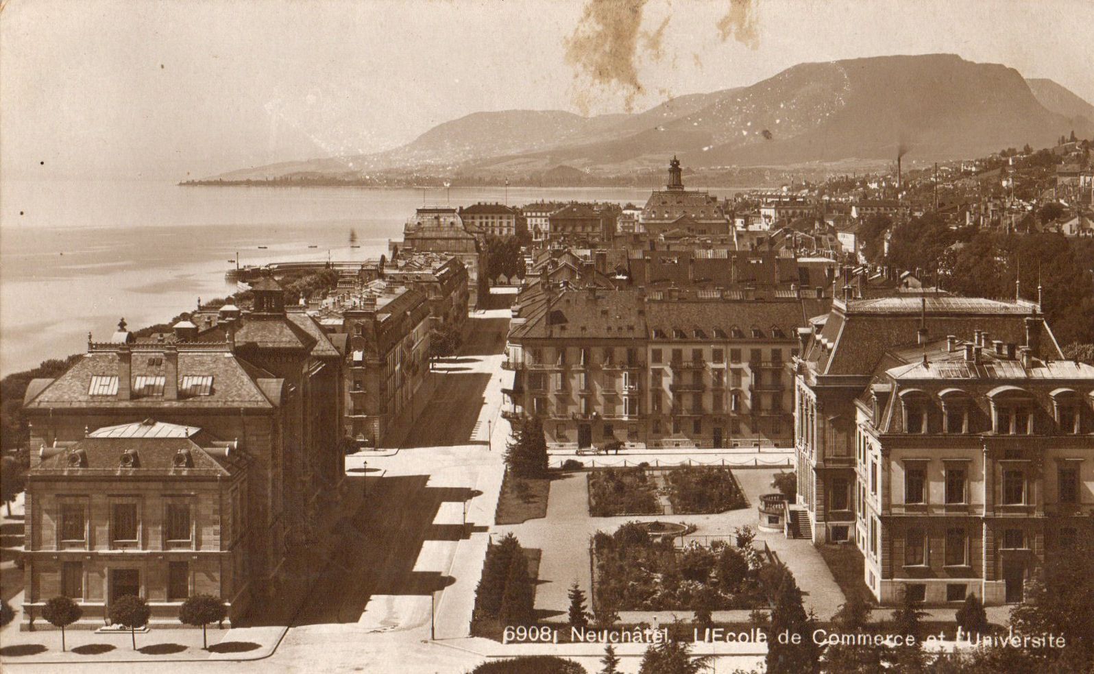 Cartes postales: Neuchâtel - Ecole de Commerce et Université – Neuf (Voir description) à Melano par pisonsdro