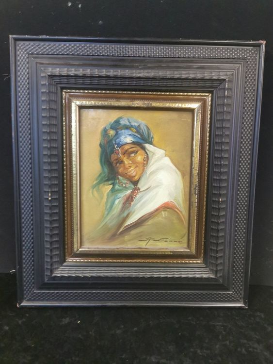 Tableau 'Amandiers En Fleurs' De Fortuné CAR - Huile Sur Panneau Signée, Style 1940-1960