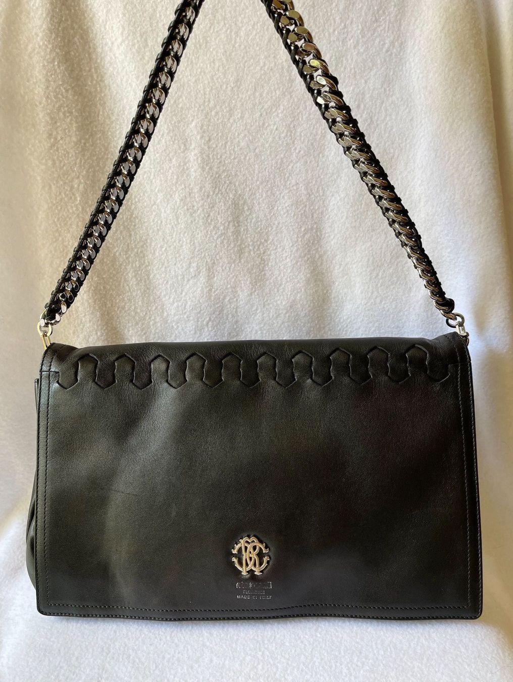 Roberto Cavalli Borse da donna: Roberto Cavalli sac à main cuir – Usato da Genève venduto da Annilu