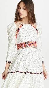 Ulla Johnson Vestiti: Ulla Johnson Open back Embroidered Gown – Usato da Dallenwil venduto da ZD2019 4