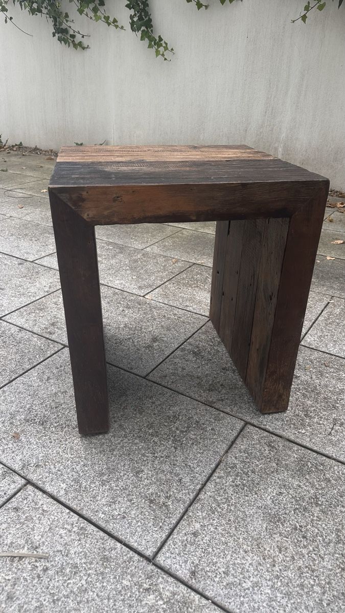 Comodini:     Rustic side table made from reclaimed wood – Usato da Oberrieden venduto da jon_5cl2 5