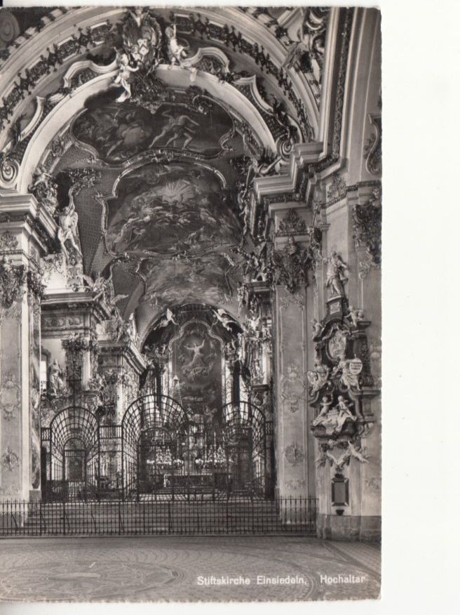 Cartoline postali: Einsiedeln ca. 1950 – Usato da Bürglen TG venduto da StampGraf