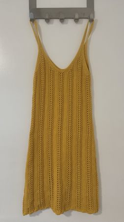 Crochet Yellow Dress