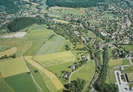 Cartoline postali: BIRMENSDORF Flugaufnahme – Usato da Jona venduto da philajona 1