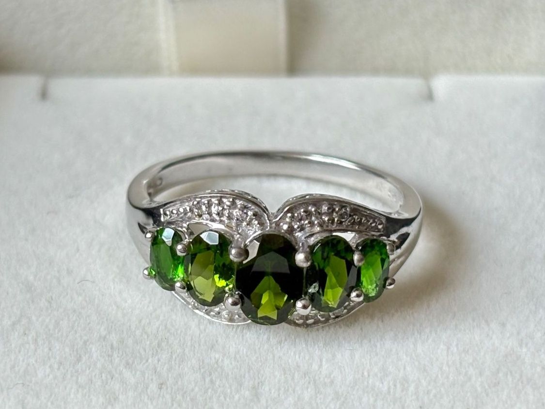 Ringe: Chromdiopsid Schmuckring, Silber 925, Gr. 63, NEU – Neu (gemäss Beschreibung) aus Brugg AG von lau_9rvy