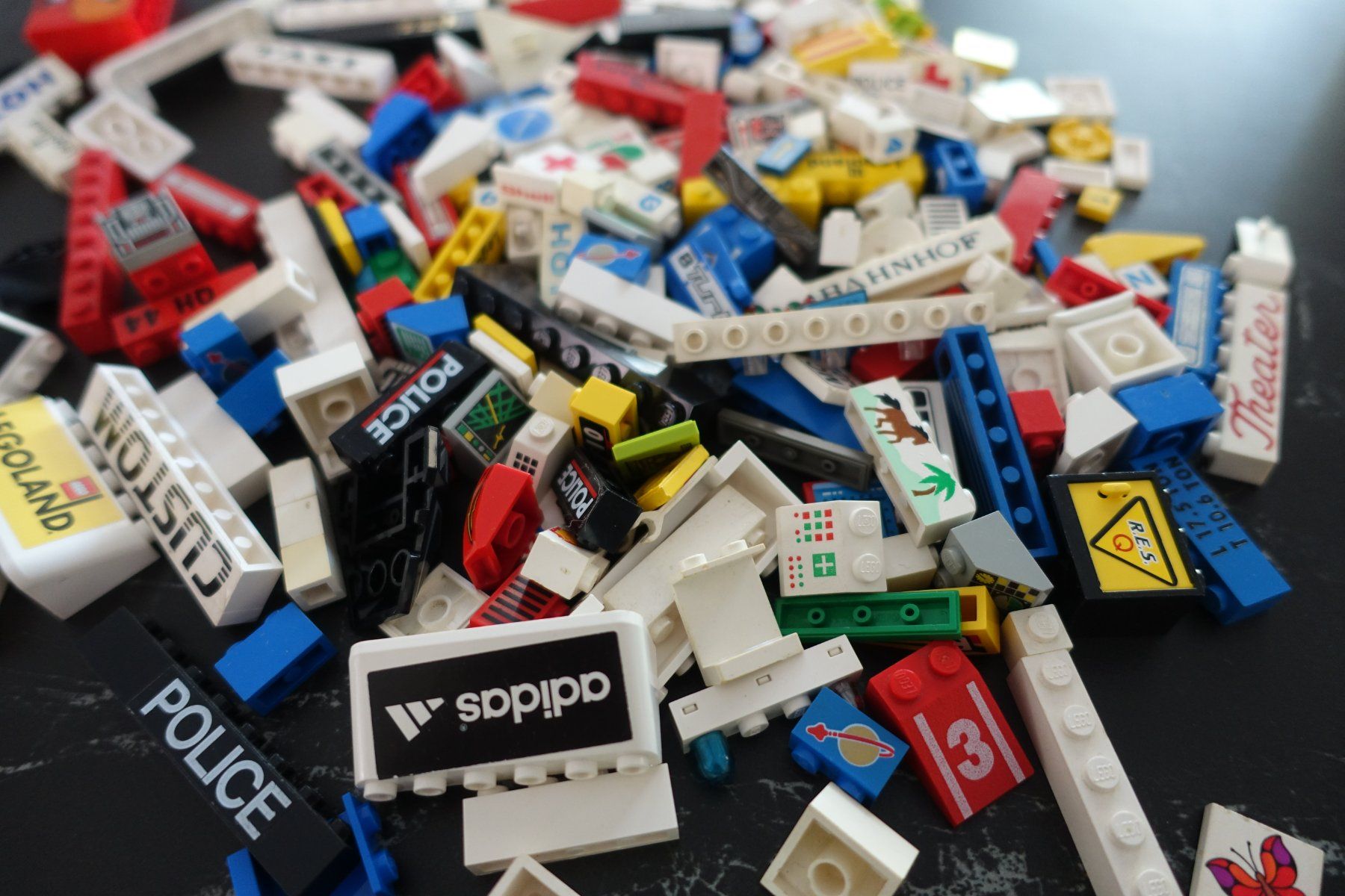 Lego Giocattoli: diverse bedruckte Legosteine – Usato da Belp venduto da Mazarron58 2