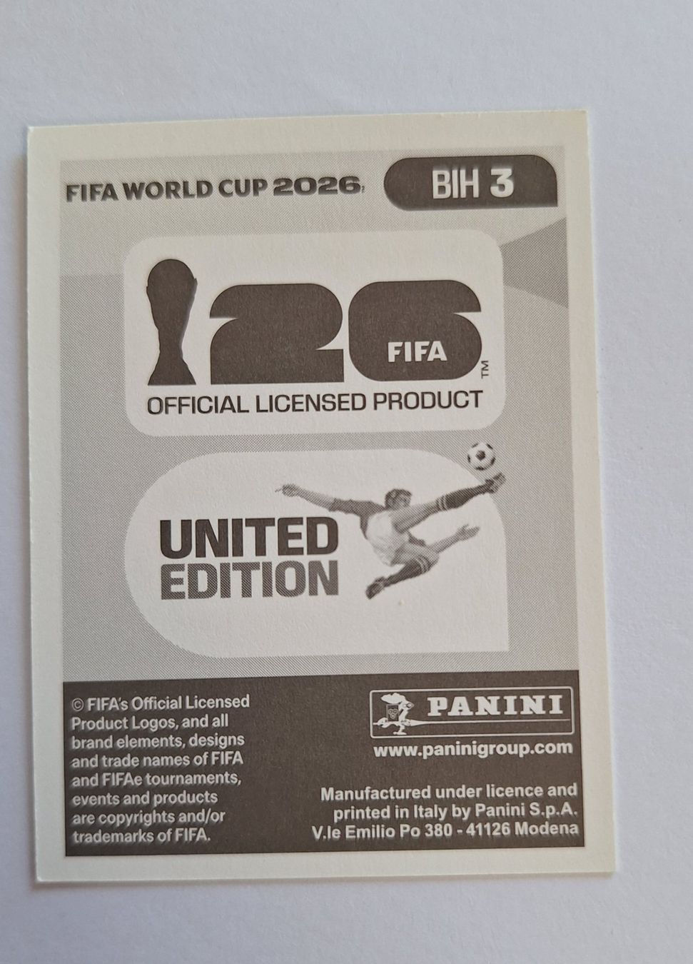 Panini Carte collezionabili: Panini Amar Dedić BIH 3 – Nuovo (secondo la descrizione) da Romanens venduto da Crocette 1
