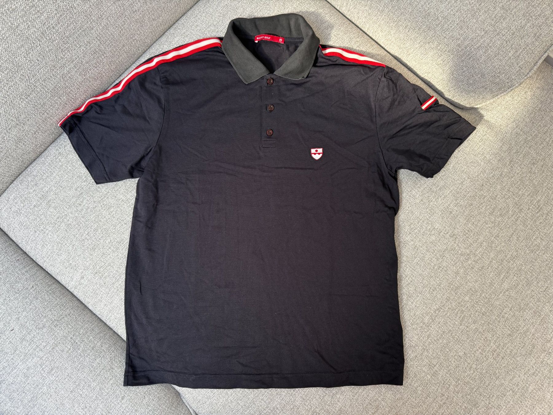 Bally Magliette Polo: Bally Golf Poloshirt - Schwarz, Grösse 48 – Usato da Biel-Benken BL venduto da Aplus0