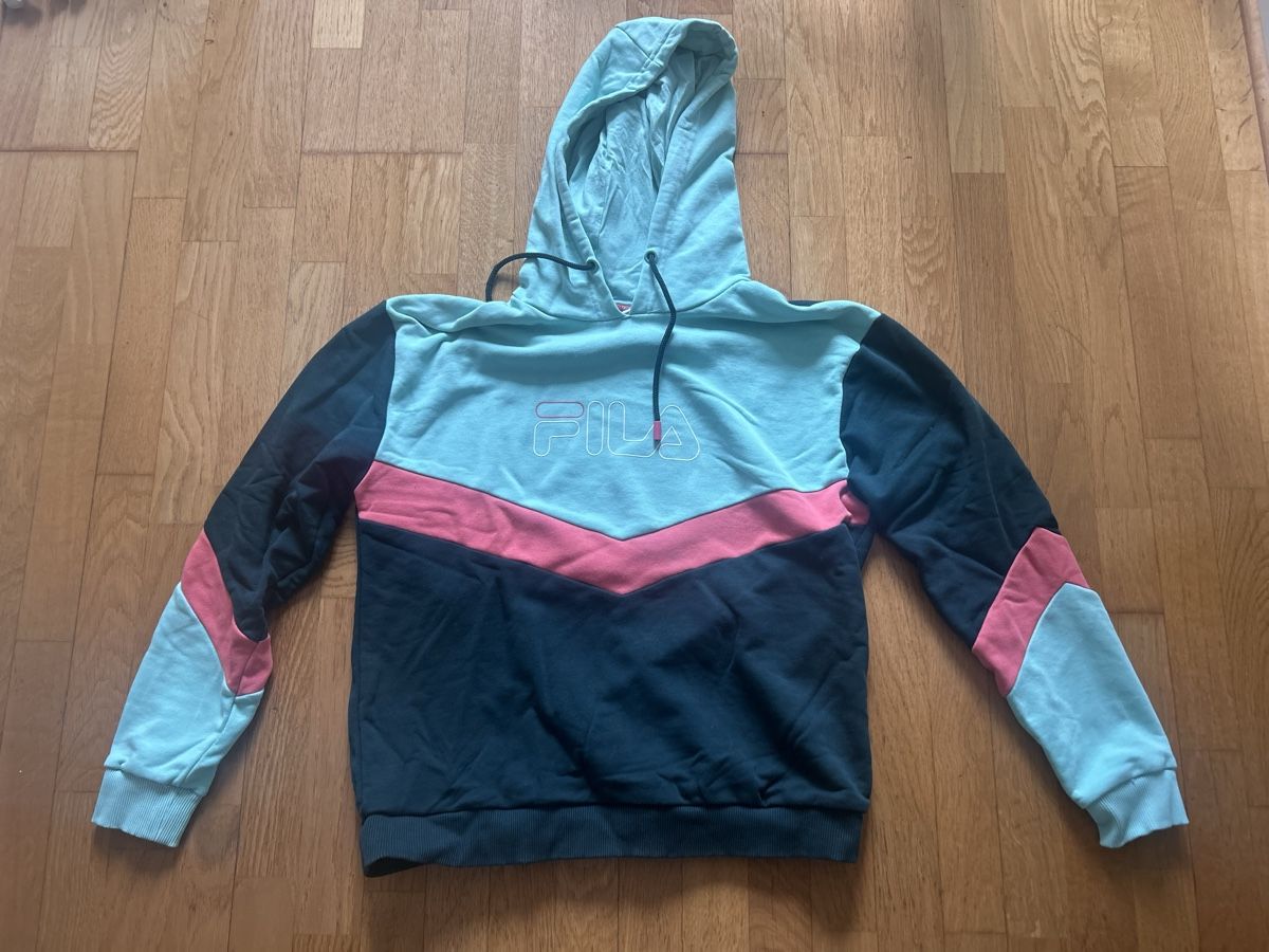 Fila Maglioni & Felpe: Fila, taille L, turquoise/noir/rose – Nuovo (secondo la descrizione) da St-Prex venduto da mar_f6t6