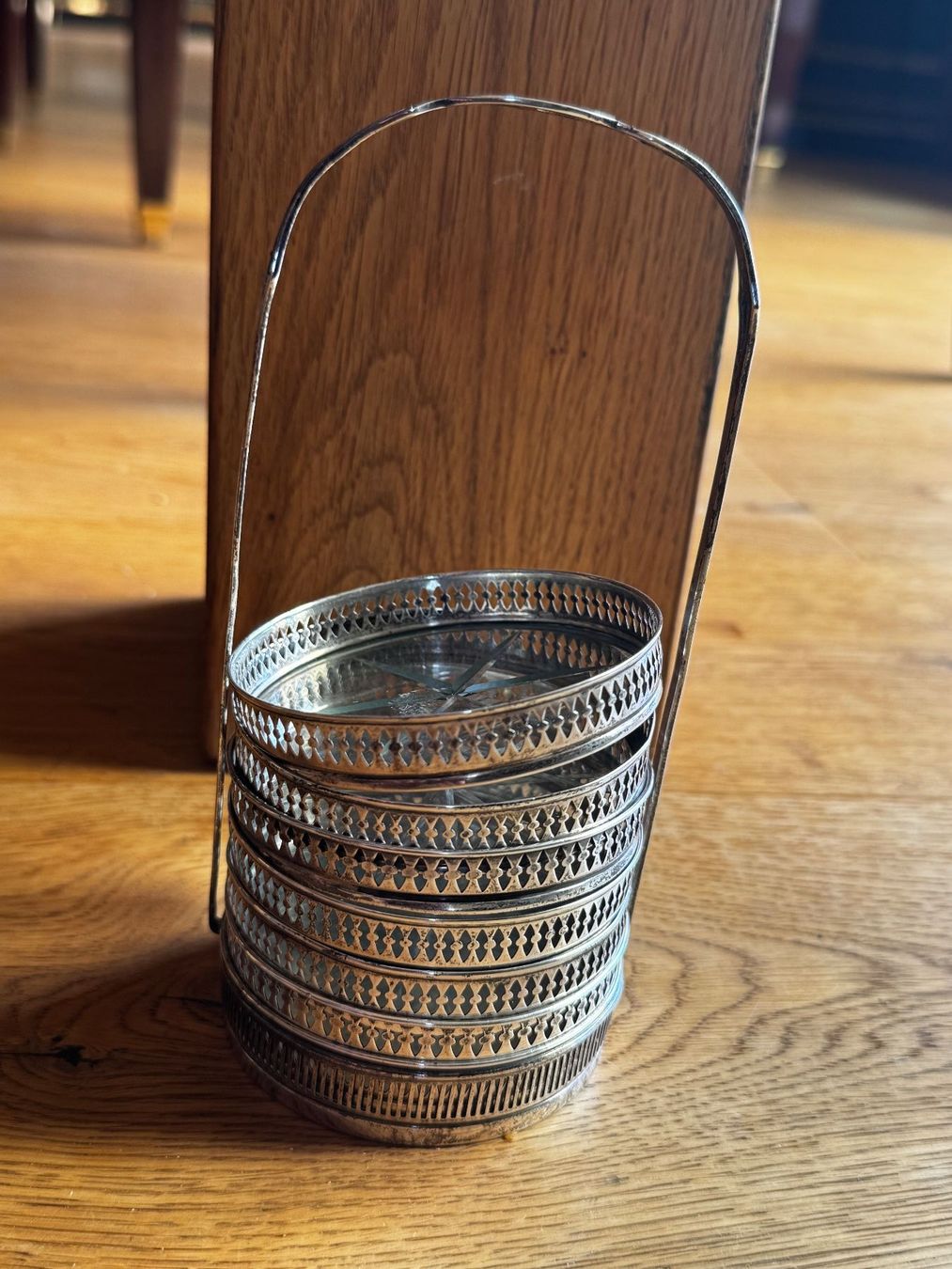 Dessous de verre: 6 Glasuntersetzer versilbert – D'occasion à Burgdorf par Tanthony