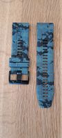 Garmin Fenix 3/5/6.. Silikon Armband 26mm Tarnung schw+Kappe