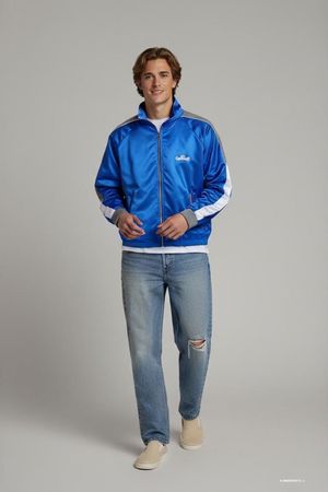 Gymnastik Blauer Windbreaker Jacke - Größe XL